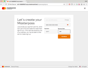 New Masterpass Registration Registration Page