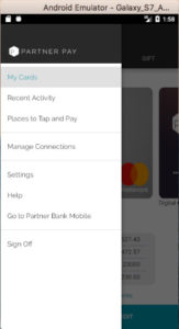 Partner Pay Android App Navigation